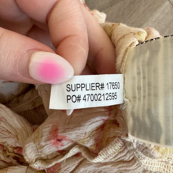 Ralph Lauren Off shoulder Short Sleeve Floral Western Blouse Denim and Supply - Picture 7 of 8